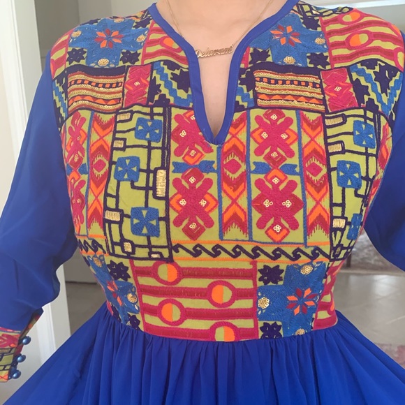 Dresses & Skirts - Beautiful ethnic Indian style long blue dress
